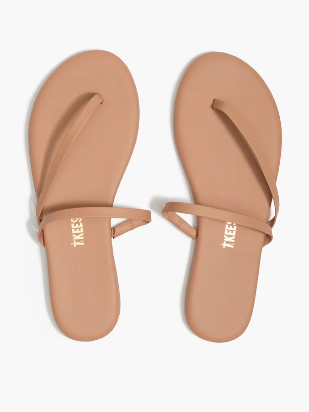 TKEES “Sarit” Women’s Nude Strappy Slide Sandals